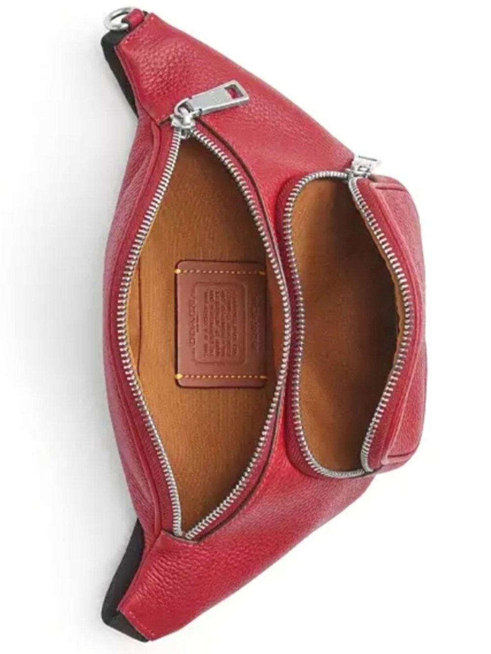 Coach Unisex Travis Belt Bag 30 & ID Wallet Double Bundle in Poppy Red, NWT - Picture 10 of 13